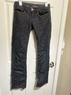 Marciano Men's Black Bootcut Jeans with Subtle Stud Detail